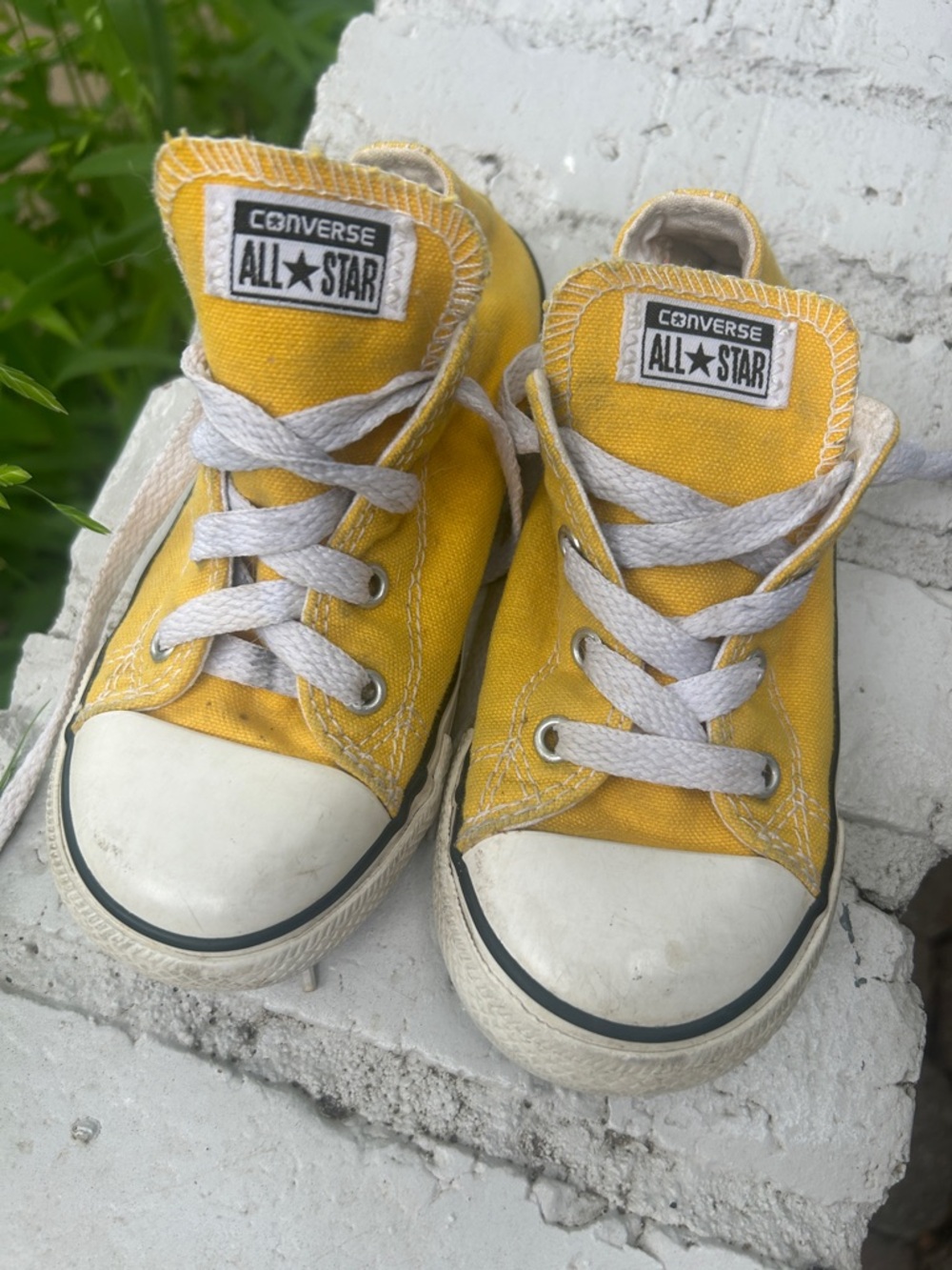 Kids Yellow Converse Sneakers